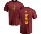 Cleveland Cavaliers #13 Tristan Thompson Maroon Backer T-Shirt