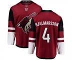 Arizona Coyotes #4 Niklas Hjalmarsson Fanatics Branded Burgundy Red Home Breakaway Hockey Jersey