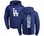 Los Angeles Dodgers #23 Kirk Gibson Royal Blue Backer Pullover Hoodie