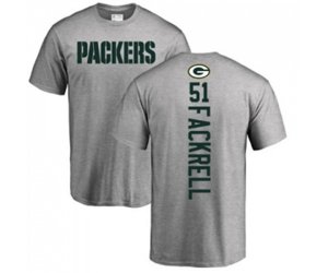Green Bay Packers #51 Kyler Fackrell Ash Backer T-Shirt