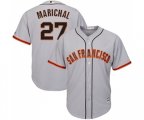 San Francisco Giants #27 Juan Marichal Replica Grey Road Cool Base Baseball Jersey