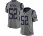 Los Angeles Rams #52 Clay Matthews Limited Gray Inverted Legend Football Jersey