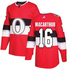 Ottawa Senators #16 Clarke MacArthur Authentic Red 2017 100 Classic NHL Jersey