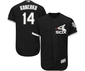 Chicago White Sox #14 Paul Konerko Authentic Black Alternate Home Cool Base Baseball Jersey
