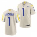 Los Angeles Rams #1 DeSean Jackson Nike Bone Vapor Limited Football Jersey