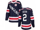 Adidas New York Rangers #2 Brian Leetch Navy Blue Authentic 2018 Winter Classic Stitched NHL Jersey