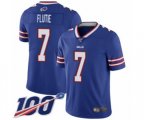 Buffalo Bills #7 Doug Flutie Royal Blue Team Color Vapor Untouchable Limited Player 100th Season Football Jersey