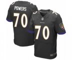 Baltimore Ravens #70 Ben Powers Elite Black Alternate Football Jersey