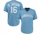 Kansas City Royals #16 Bo Jackson Replica Light Blue Cooperstown Baseball Jersey