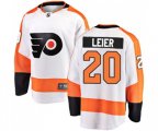 Philadelphia Flyers #20 Taylor Leier Fanatics Branded White Away Breakaway NHL Jersey