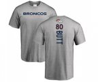 Denver Broncos #80 Jake Butt Ash Backer T-Shirt