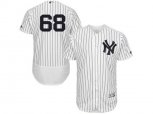 New York Yankees #68 Dellin Betances White Navy Flexbase Authentic Collection MLB Jersey