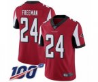 Atlanta Falcons #24 Devonta Freeman Red Team Color Vapor Untouchable Limited Player 100th Season Football Jersey