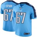 Tennessee Titans #67 Quinton Spain Limited Light Blue Rush Vapor Untouchable NFL Jersey