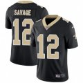 New Orleans Saints #12 Tom Savage Black Team Color Vapor Untouchable Limited Player NFL Jersey