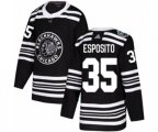 Chicago Blackhawks #35 Tony Esposito Authentic Black 2019 Winter Classic NHL Jersey