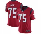 Houston Texans #75 Matt Kalil Red Alternate Vapor Untouchable Limited Player Football Jersey