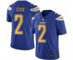 Los Angeles Chargers #2 Easton Stick Limited Electric Blue Rush Vapor Untouchable Football Jersey