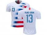 USA #13 Palmer-Brown Home Soccer Country Jersey