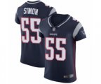 New England Patriots #55 John Simon Navy Blue Team Color Vapor Untouchable Elite Player Football Jersey