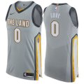 Cleveland Cavaliers #0 Kevin Love Authentic Gray NBA Jersey - City Edition