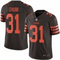 Cleveland Browns #31 Nick Chubb Limited Brown Rush Vapor Untouchable NFL Jersey