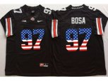 Ohio State Buckeyes #97 Joey Bosa Black USA Flag College Jersey