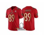 Oakland Raiders #89 Amari Cooper AFC 2017 Pro Bowl Red Gold Limited Jersey