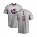 New York Mets #1 Mookie Wilson Ash Backer T-Shirt