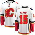 Calgary Flames #15 Tanner Glass Fanatics Branded White Away Breakaway NHL Jersey
