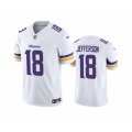 Minnesota Vikings #18 Justin Jefferson White 2023 F.U.S.E. Vapor Untouchable Stitched Jersey