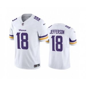 Minnesota Vikings #18 Justin Jefferson White 2023 F.U.S.E. Vapor Untouchable Stitched Jersey