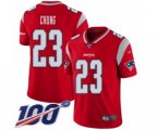 New England Patriots #23 Patrick Chung Limited Red Inverted Legend 100th Season Football Jersey