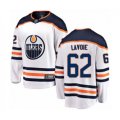 Edmonton Oilers #62 Raphael Lavoie Authentic White Away Fanatics Branded Breakaway Hockey Jersey