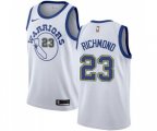 Golden State Warriors #23 Mitch Richmond Swingman White Hardwood Classics Basketball Jerseys