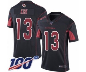 Arizona Cardinals #13 Christian Kirk Limited Black Rush Vapor Untouchable 100th Season Football Jersey