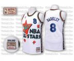 Phoenix Suns #8 Charles Barkley Swingman White 1995 All Star Throwback Basketball Jersey