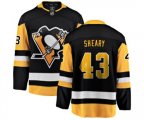 Pittsburgh Penguins #43 Conor Sheary Fanatics Branded Black Home Breakaway NHL Jersey