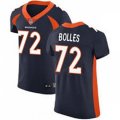 Denver Broncos #72 Garett Bolles Nike Navy Vapor Untouchable Limited Jersey