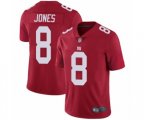 New York Giants #8 Daniel Jones Red Alternate Vapor Untouchable Limited Player Football Jersey