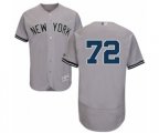 New York Yankees Chance Adams Grey Road Flex Base Authentic Collection Baseball Player Jersey