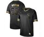 Chicago White Sox #55 Carlos Rodon Authentic Black Gold Fashion Baseball Jersey