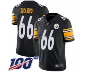 Pittsburgh Steelers #66 David DeCastro Black Team Color Vapor Untouchable Limited Player 100th Season Football Jersey