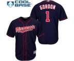 Minnesota Twins Nick Gordon Replica Navy Blue Alternate Road Cool Base Baseball Player Jersey