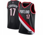 Portland Trail Blazers #17 Skal Labissiere Swingman Black Basketball Jersey - Icon Edition