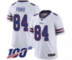 Buffalo Bills #84 Jake Fisher White Vapor Untouchable Limited Player 100th Season Football Jersey