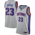 Detroit Pistons #23 Blake Griffin Jordan Brand Silver 2020-21 Swingman Jersey