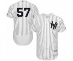 New York Yankees Chad Green White Home Flex Base Authentic Collection Baseball Player Jersey