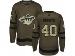 Minnesota Wild #40 Devan Dubnyk Green Salute to Service Stitched NHL Jersey