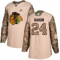 Chicago Blackhawks #24 Dominik Kahun Camo Authentic 2017 Veterans Day Stitched NHL Jersey
